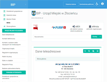 Tablet Screenshot of bip.zlocieniec.pl
