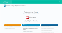 Desktop Screenshot of e-wrota.zlocieniec.pl