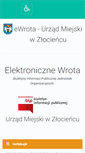 Mobile Screenshot of e-wrota.zlocieniec.pl