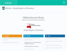 Tablet Screenshot of e-wrota.zlocieniec.pl