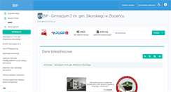 Desktop Screenshot of bip.gimnazjum2.zlocieniec.pl